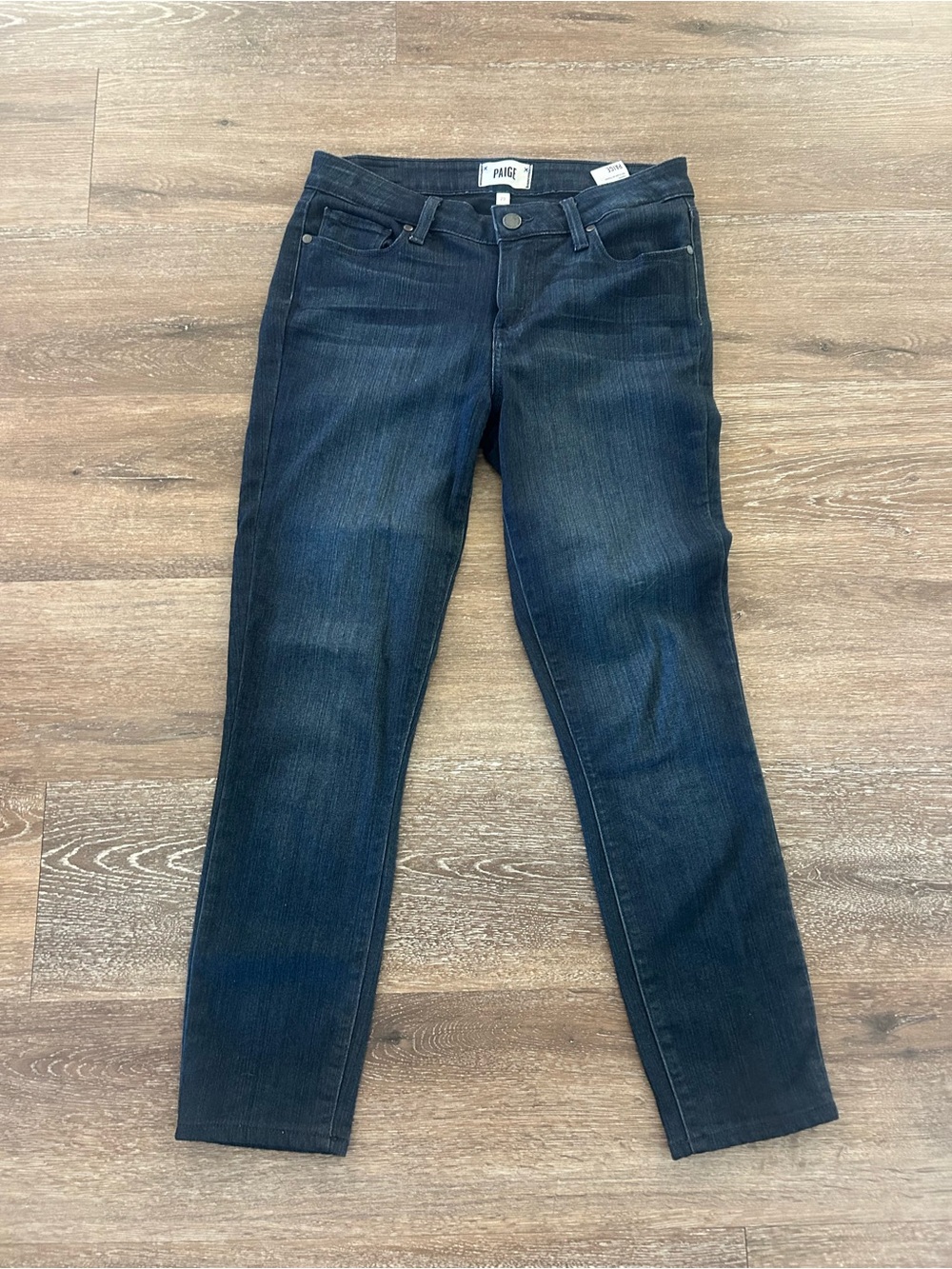 PAIGE Verdugo Crop- Dark Wash